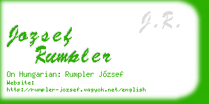 jozsef rumpler business card