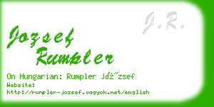 jozsef rumpler business card